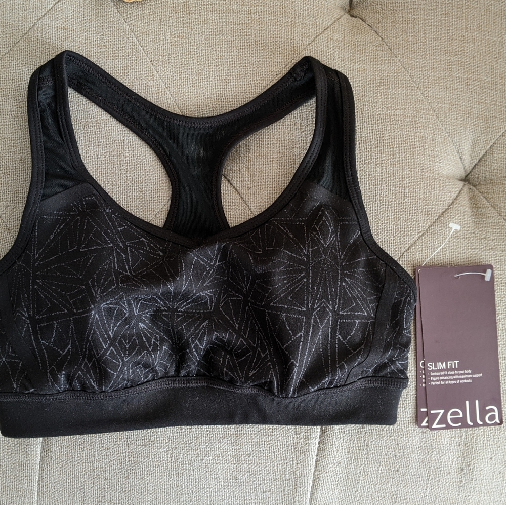NWT Zella (Zeltek) slim fit sports bra